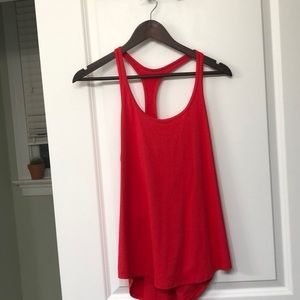 Red lululemon sling tank, size 8
